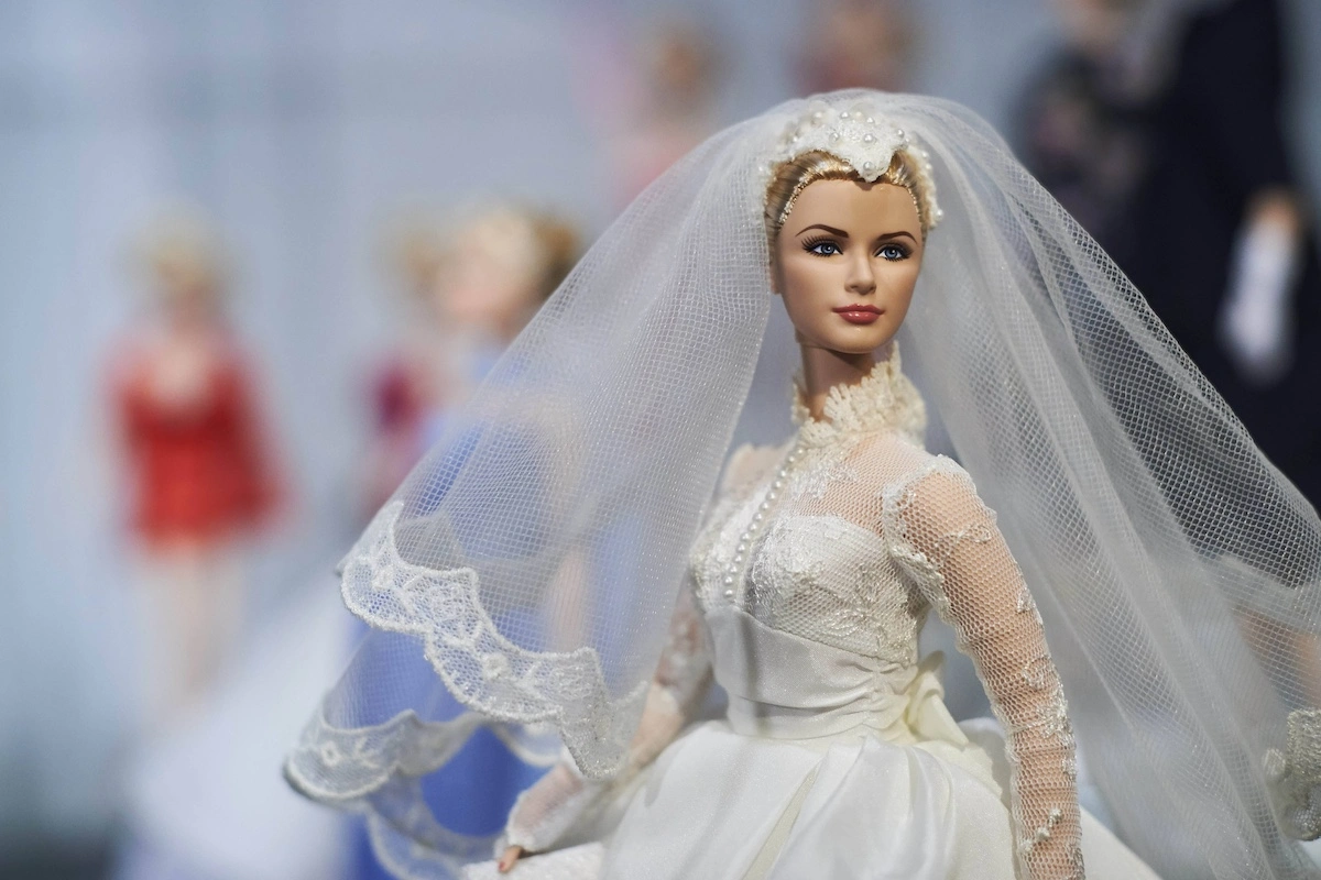 2017 wurde auch eine Puppe von Fürstin Gracia Patricia als Braut in Madrid ausgestellt. © IMAGO / PPE