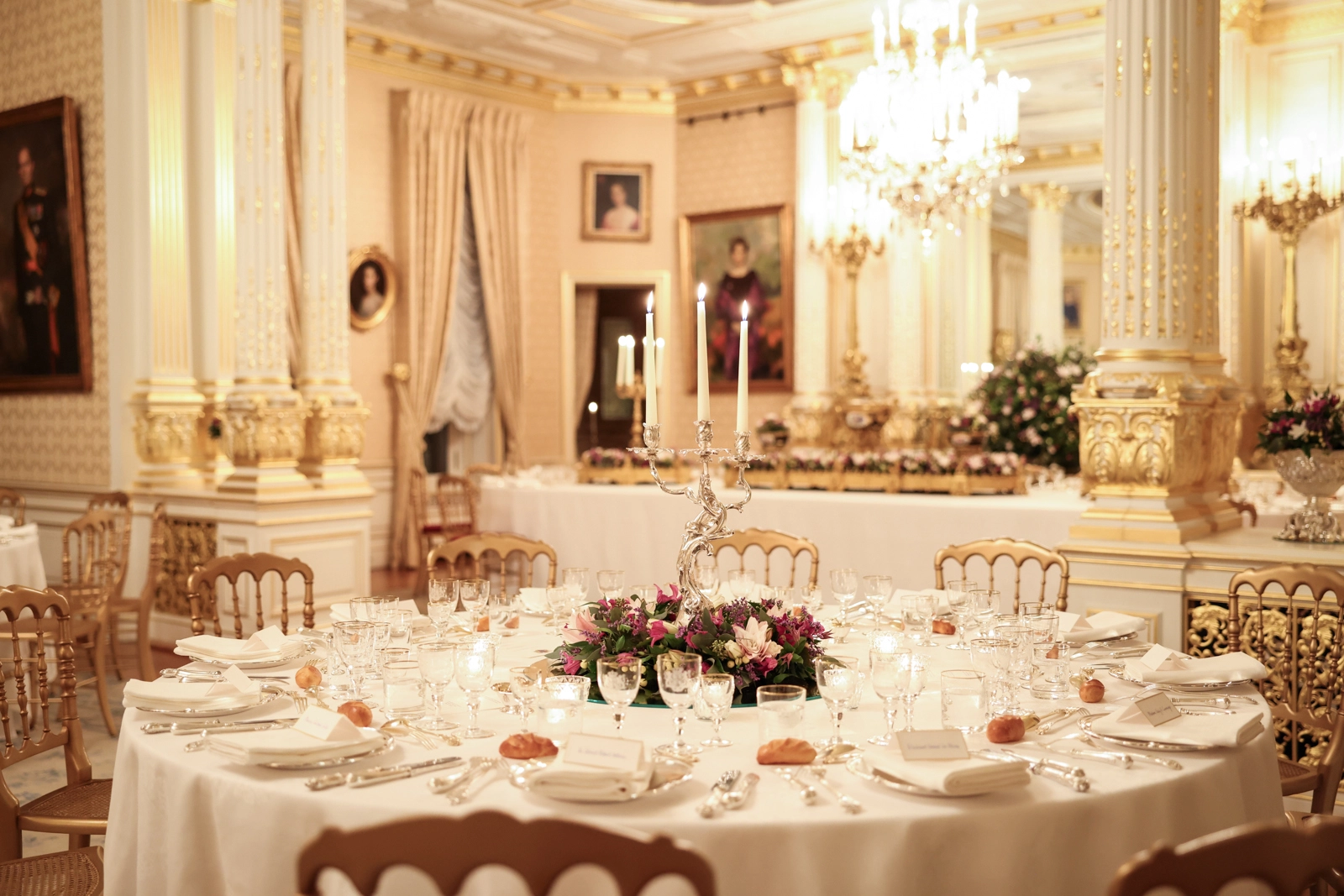 An diesen feierlichen Tafeln durften die Gäste speisen. © Maison du Grand-Duc / Sophie Margue