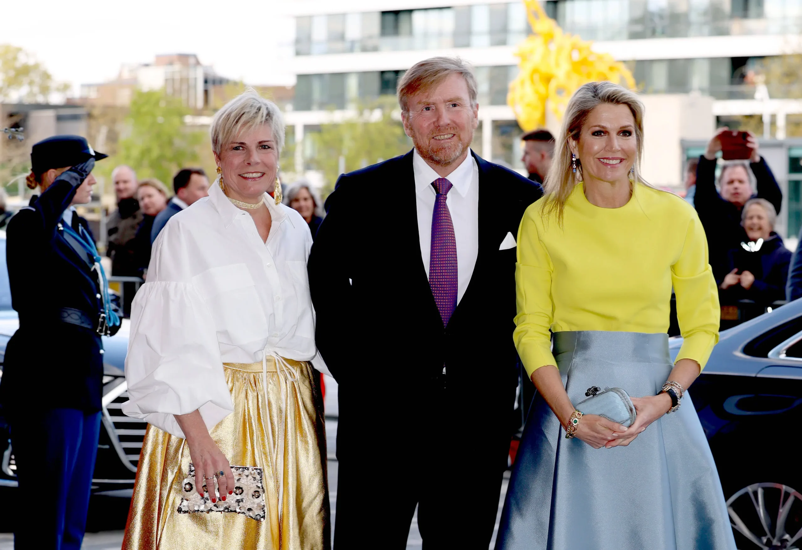 Prinzessin Laurentien, König Willem-Alexander und Königin Maxima beim Königstagkonzert 2024
