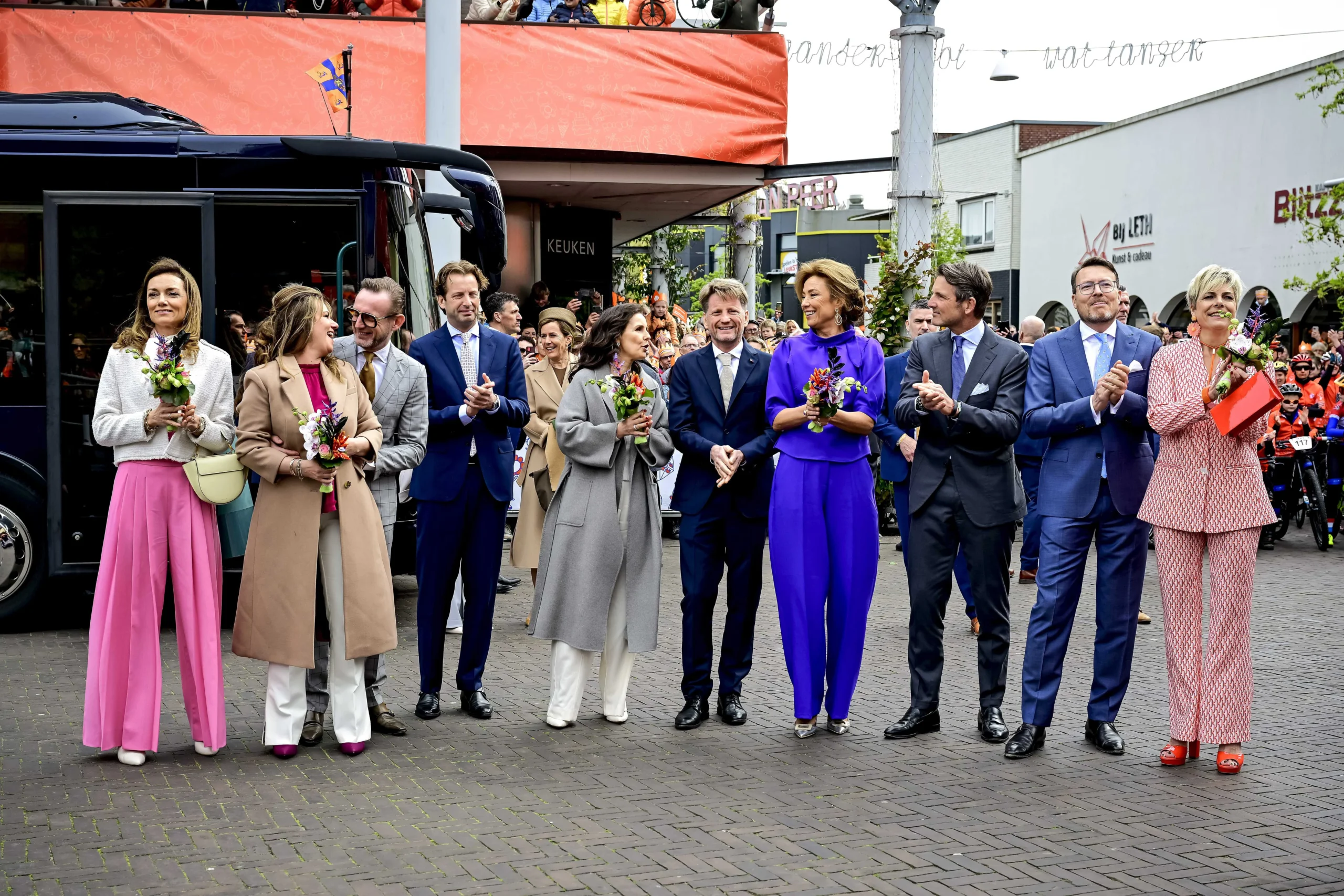 Die niederländische Königsfamilie am Königstag 2024