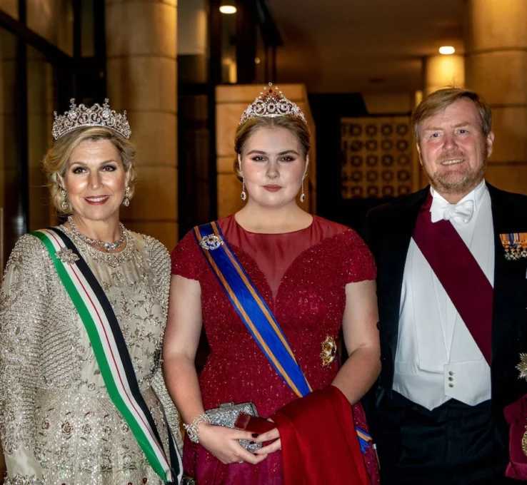 Prinzessin Amalia der Niederlande mit ihren Eltern in Jordanien
