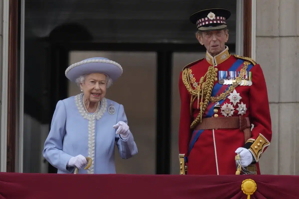 Queen Elizabeth und Edward, der 2. Herzog von Kent