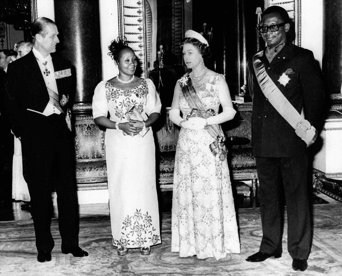 Queen Elizabeth und Prinz Philip empfingen den Diktator Mobutu Sese Seko und seine Frau Marie-Antoinette Mobutu nicht ganz freiwillig.