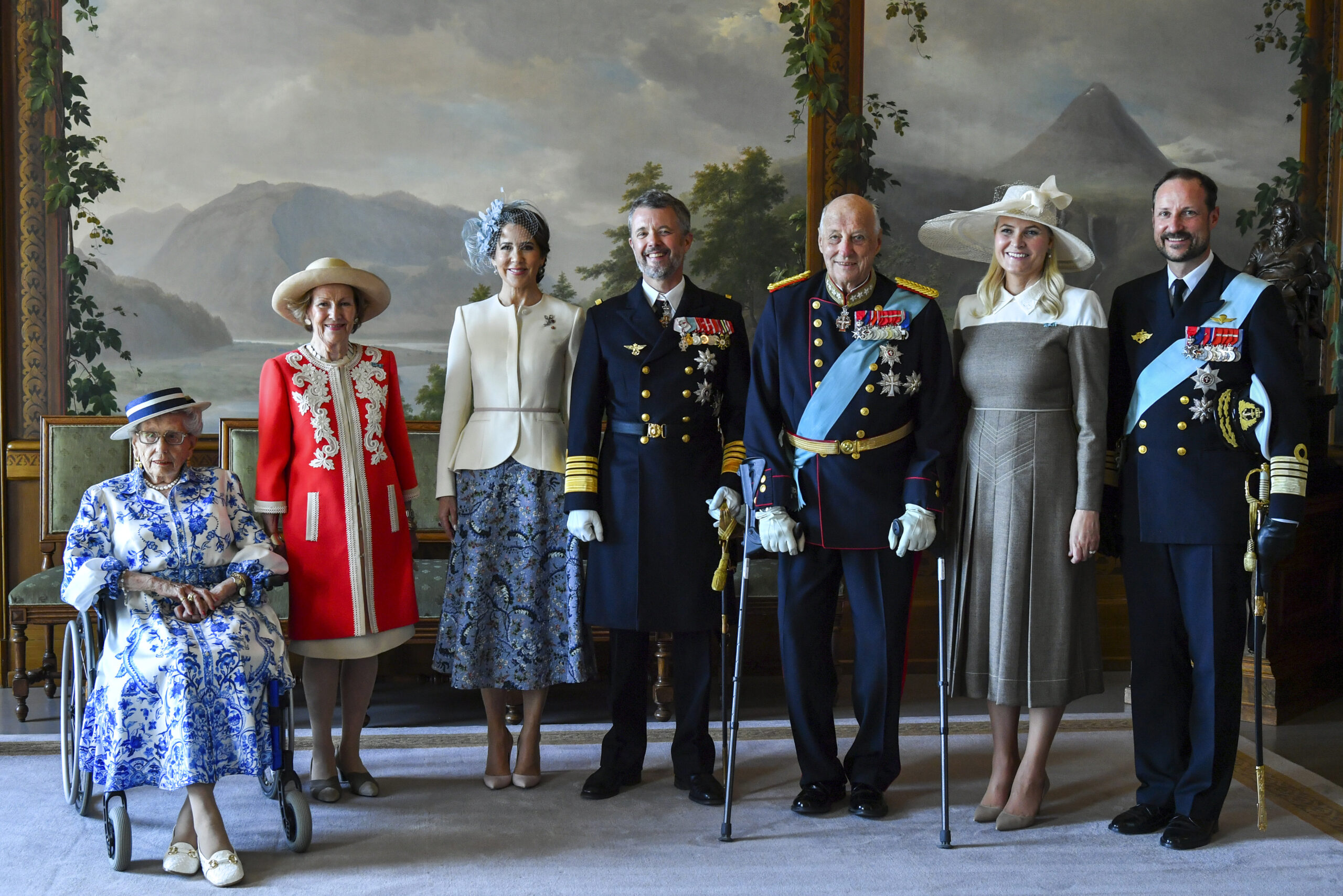 Offizielles Foto vom Staatsbesuch in Norwegen der Royals