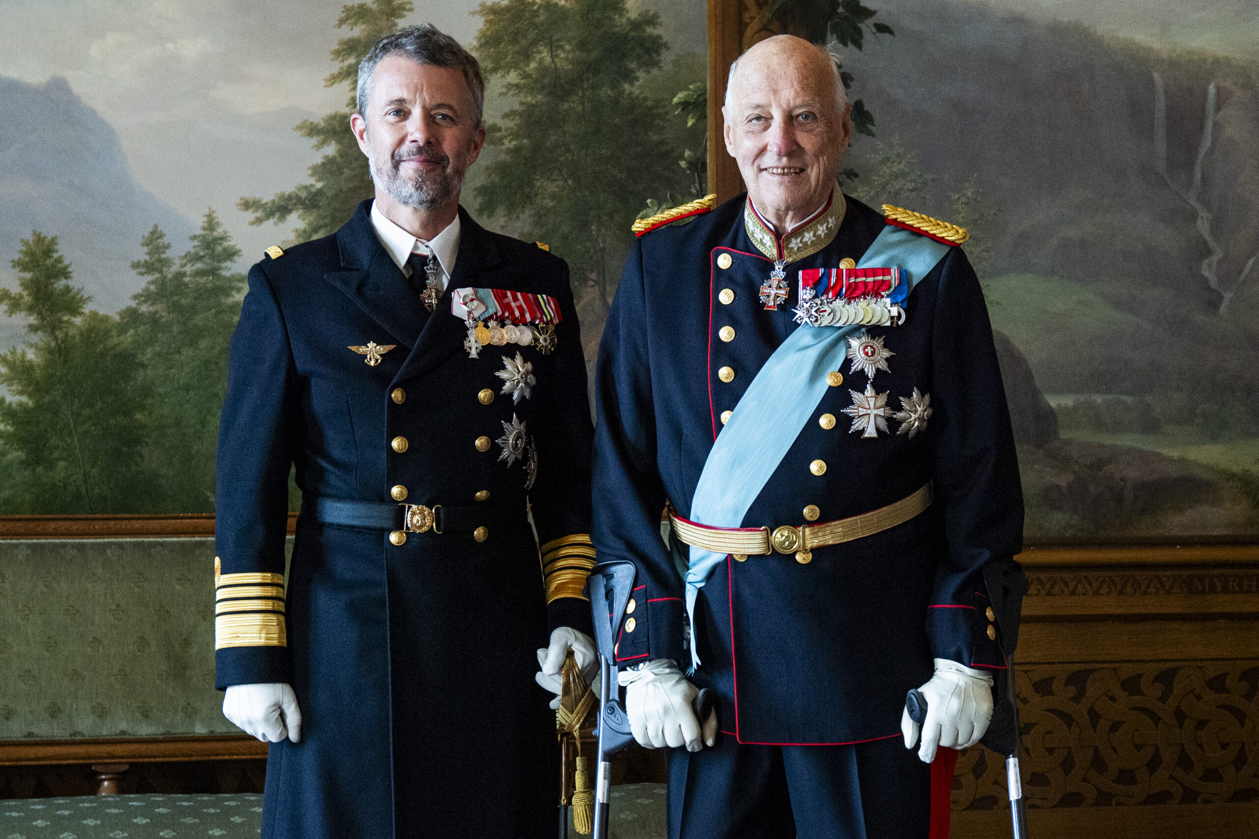 König Harald und König Frederik sind verwandt