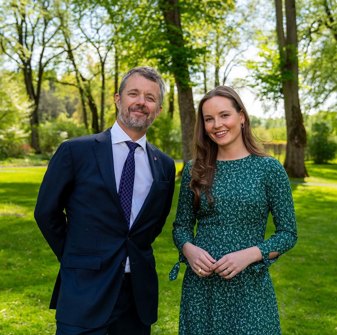 König Frederik trifft seine Patentochter Prinzessin Ingrid Alexandra von Norwegen