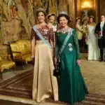 Königin Mary und Königin Silvia beim Staatsbankett für das dänische Königspaar