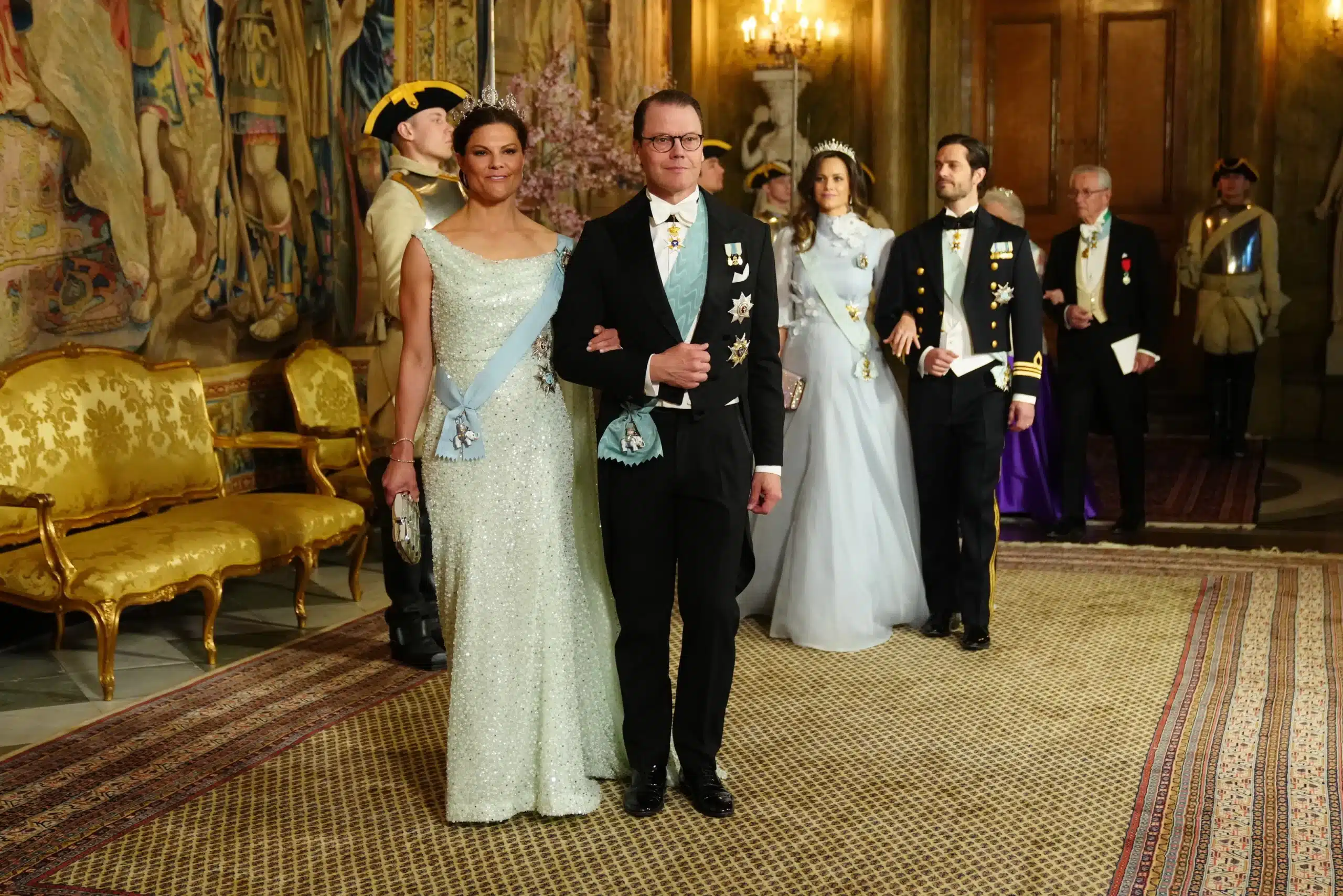 Kronprinzessin Victoria und Prinz Daniel beim Gala-Dinner für die dänischen Royals