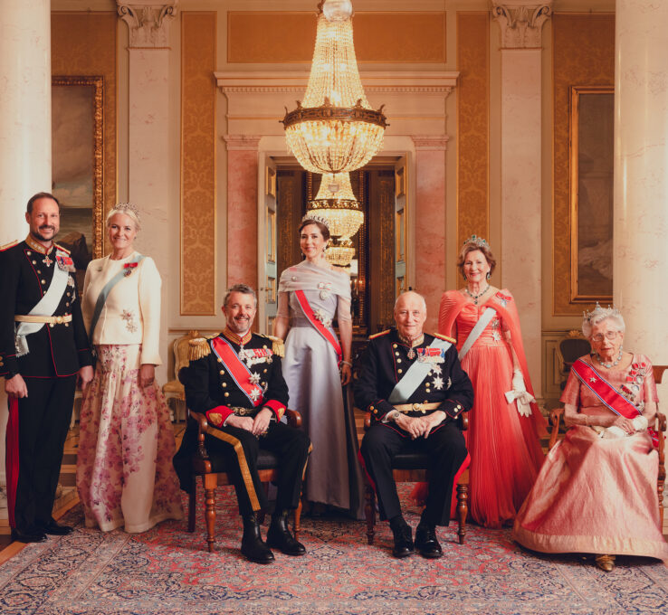 Das offizielle Foto zum Gala-Dinner für das dänische Königspaar