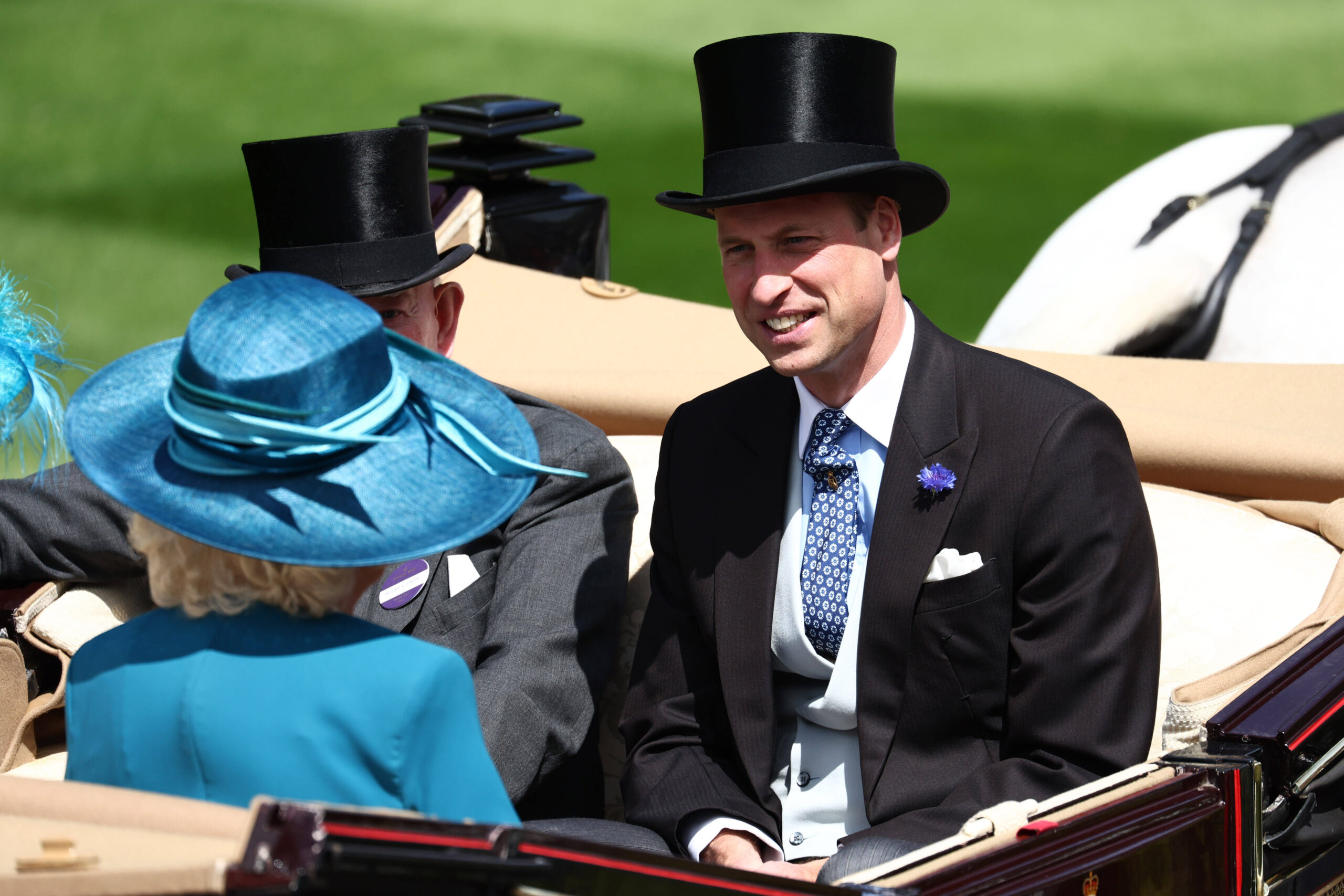 19. Juni 2024: Tag 2 in Ascot. Das Privileg der ersten Kutsche haben heute Königin Camilla, Prinz William sowie der Graf und die Gräfin von Halifax. © IMAGO / Shutterstock