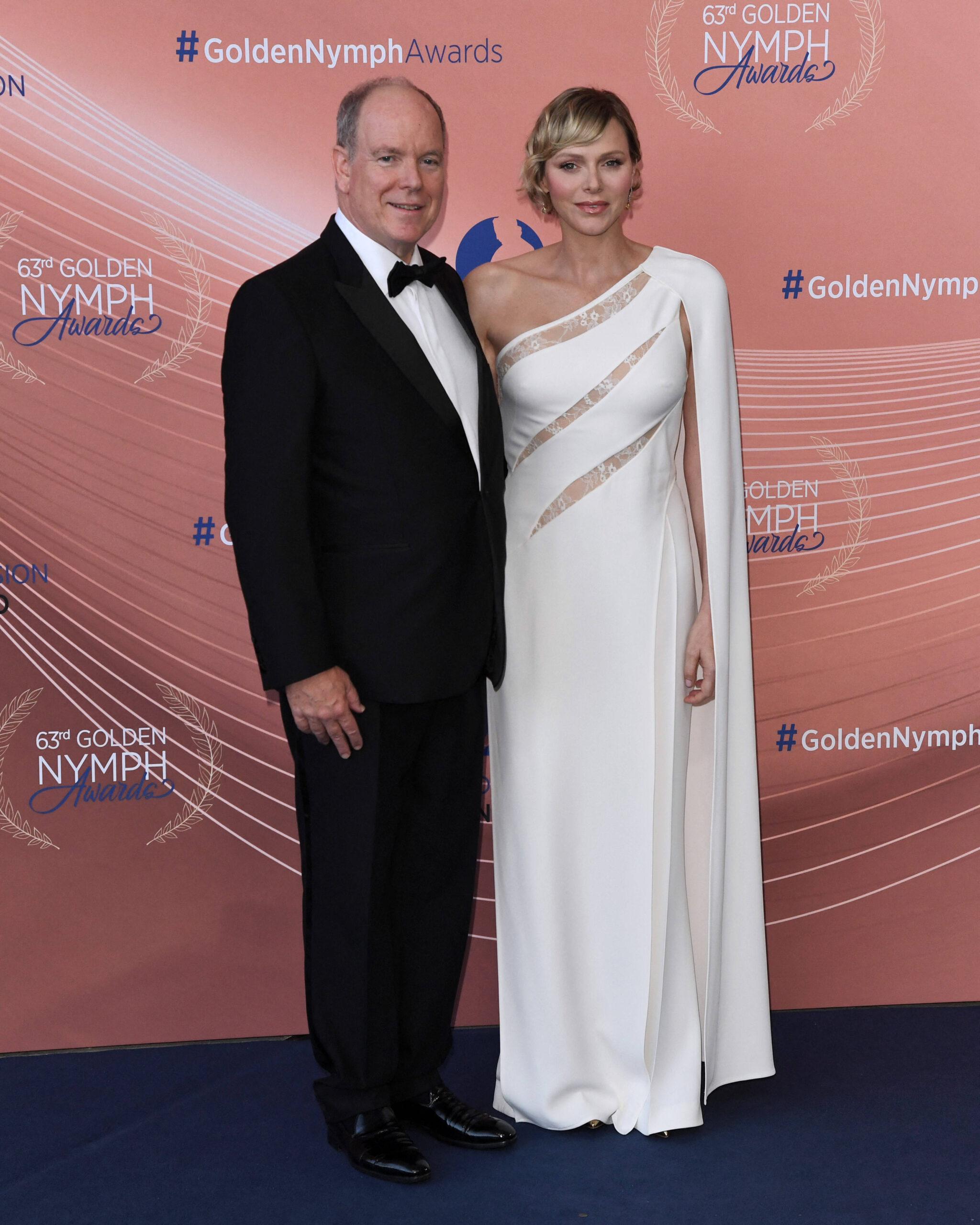 Fürst Albert und Fürstin Charlène beim International Television Festival. 