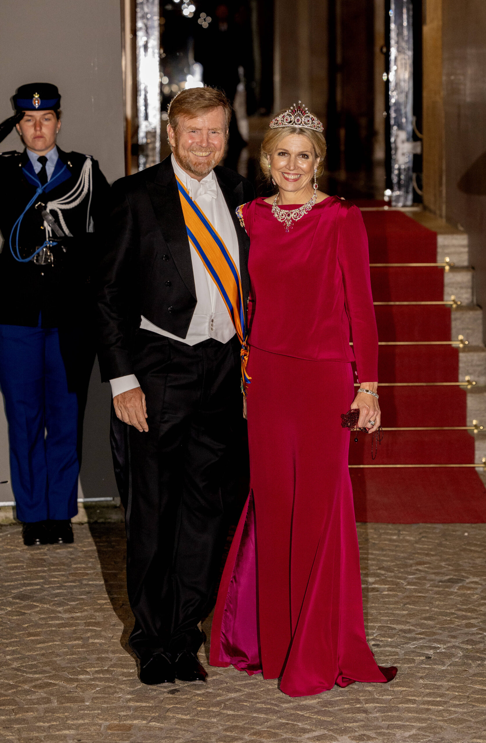 Königin Maxima und König Willem-Alexander beim Abendessen des Diplomatischen Corps