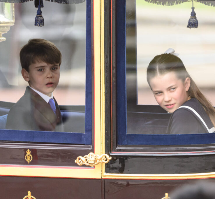 Prinz Louis und Prinzessin Charlotte bei Trooping the Colour 2024