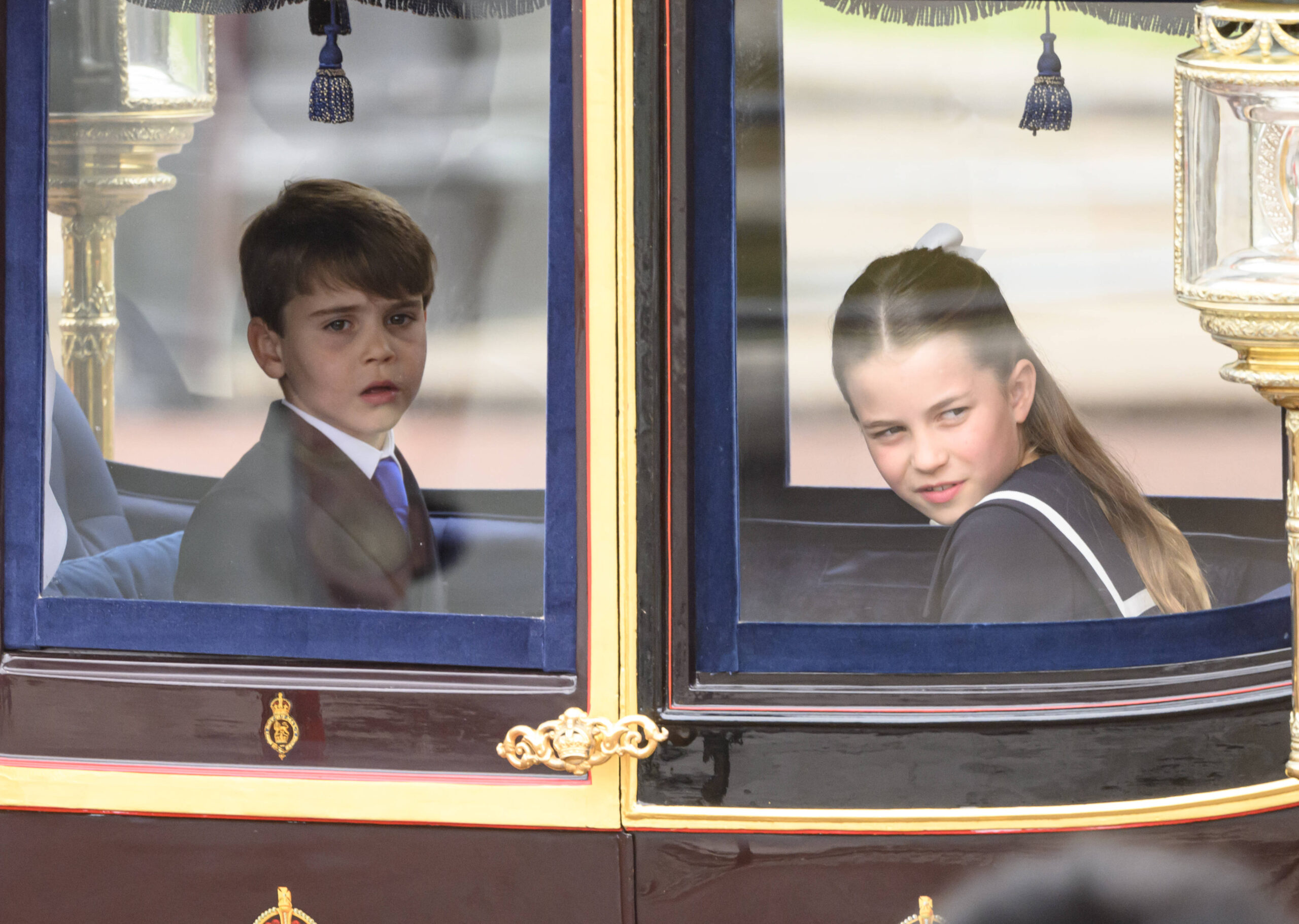 Prinz Louis und Prinzessin Charlotte bei Trooping the Colour 2024