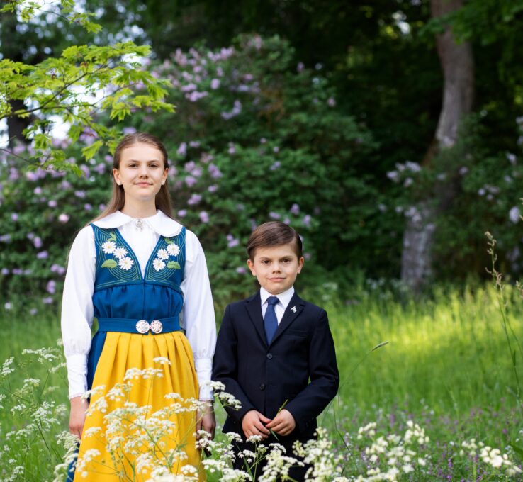 Prinzessin Estelle und Prinz Oscar grüßen zum schwedischen Nationalfeiertag 2024