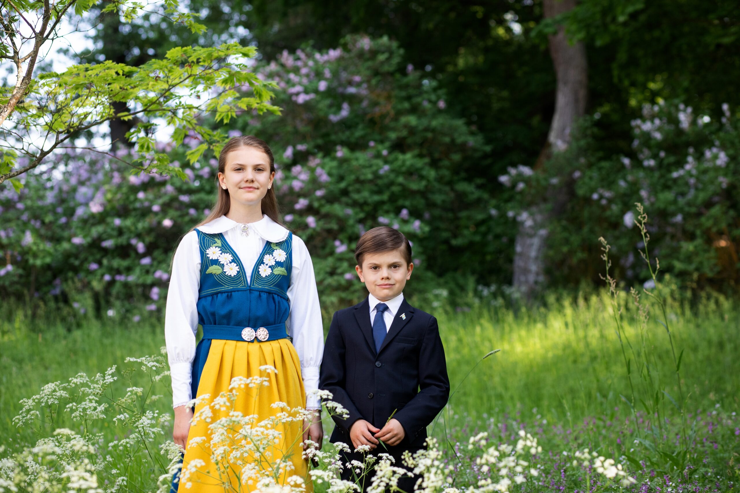 Prinzessin Estelle und Prinz Oscar grüßen zum schwedischen Nationalfeiertag 2024