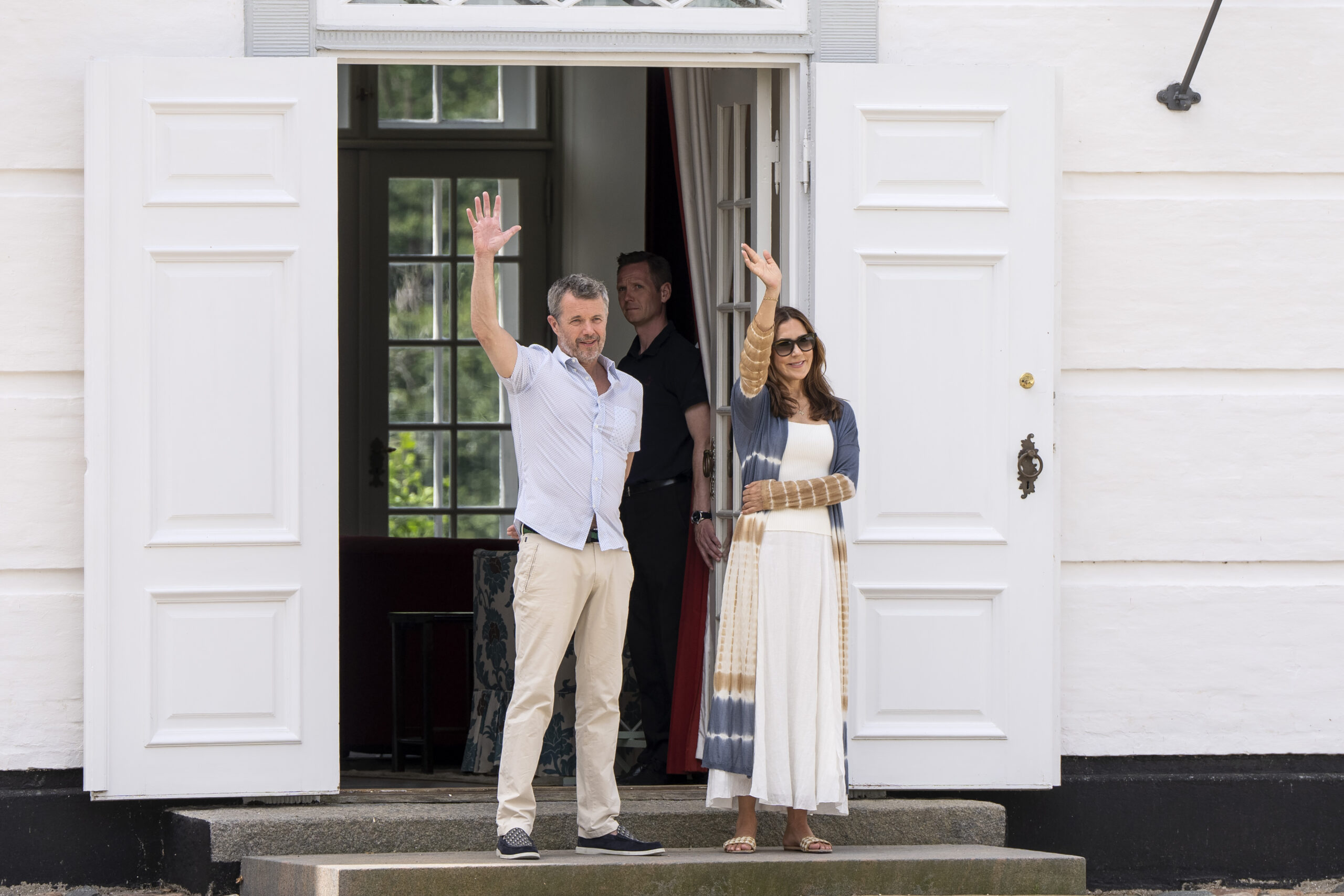 Die dänischen Royals König Frederik und Königin Mary machen Urlaub auf Schloss Gravenstein