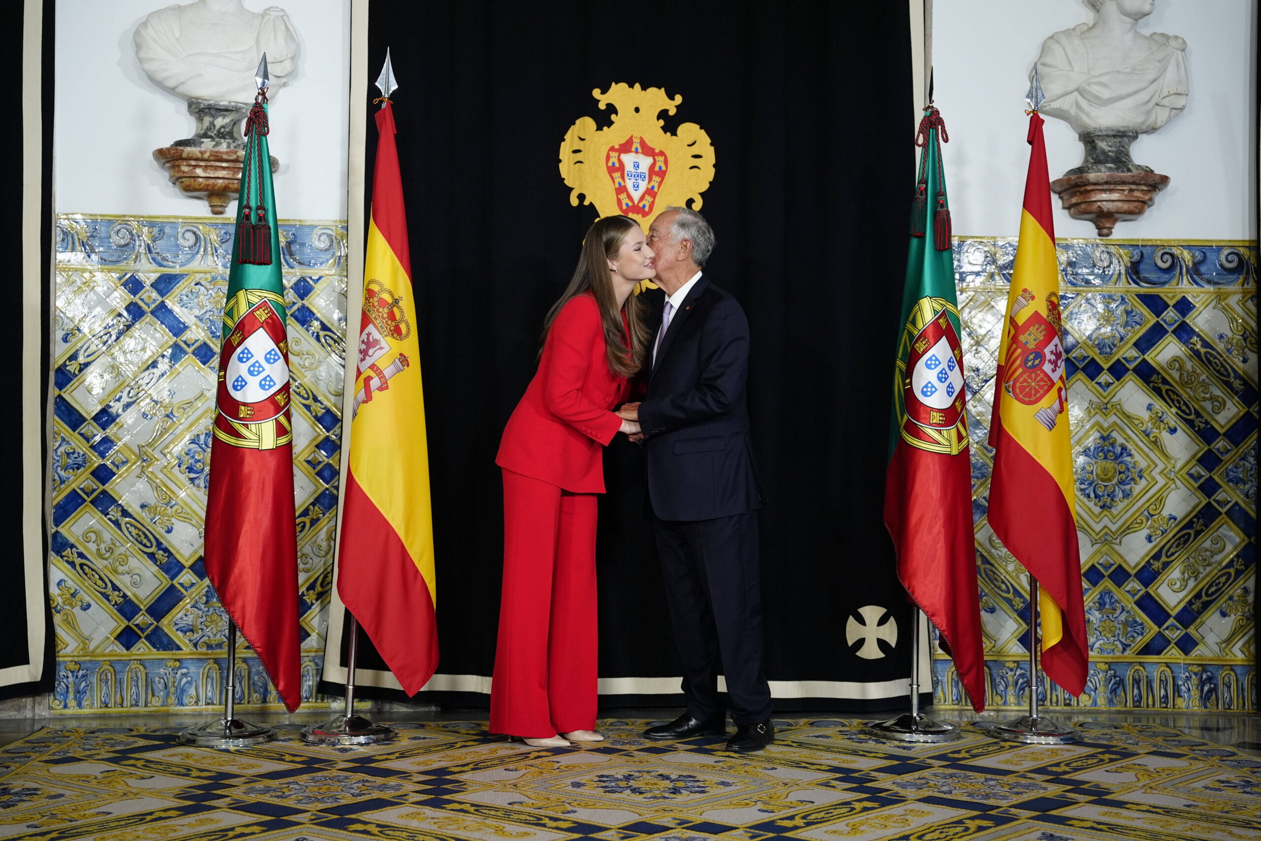 Prinzessin Leonor und Marcelo Rebelo de Sousa