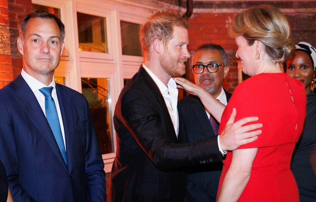 Königin Mathilde und Prinz Harry in New York bei einem Treffen für die WHO