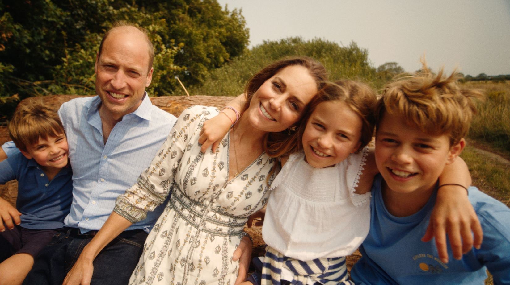 Prinzessin Kate, Prinz William mit den Kindern Charlotte, George und Louis