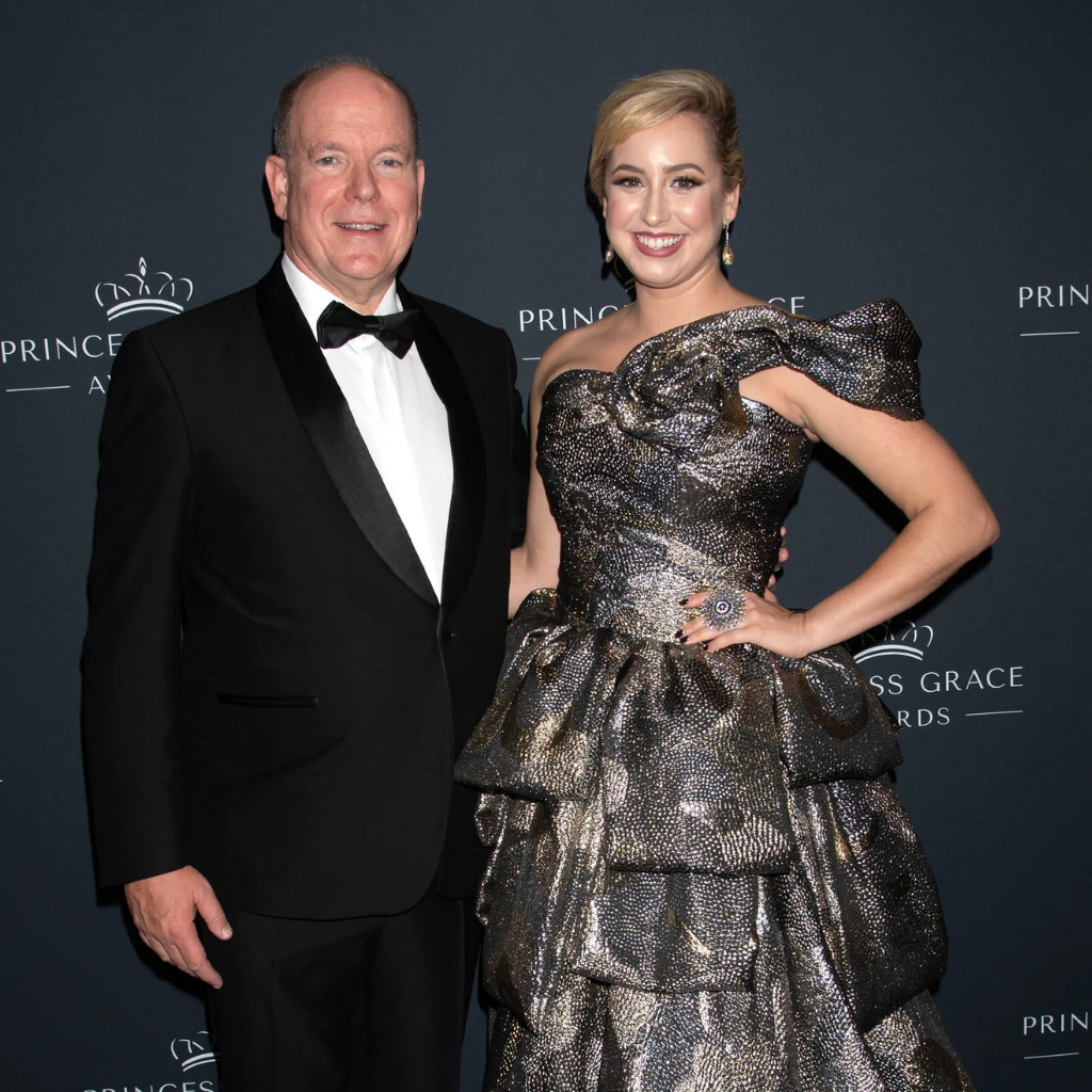 Fürst Albert mit seiner ältesten Tochter Jazmin Grace Grimaldi bei den Princess Grace Awards 2024.