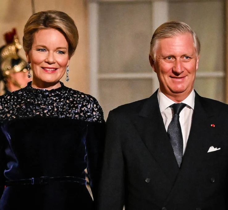 Königin Mathilde und König Philippe beim Staatsdinner in Frankreich