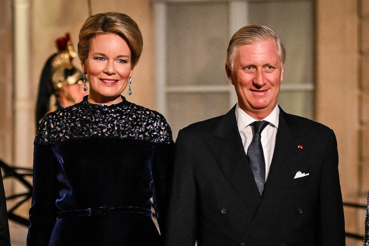 Königin Mathilde und König Philippe beim Staatsdinner in Frankreich