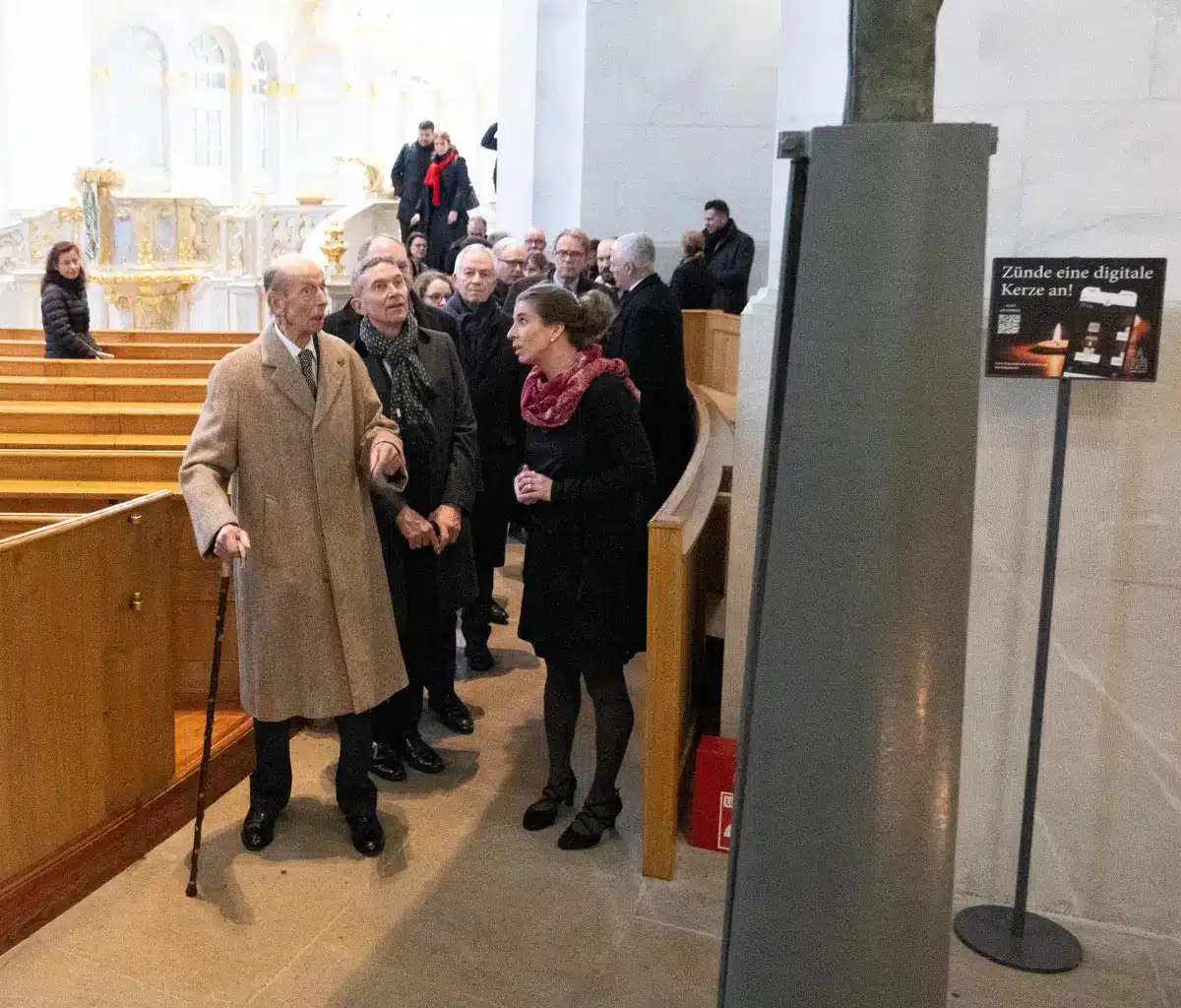 Prinz Edward, der Herzog von Kent, besucht die Frauenkirche in Dresden