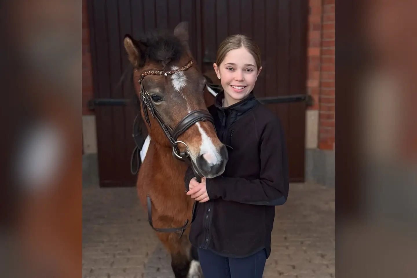 Prinzessin Leonore von Schweden mit Pony