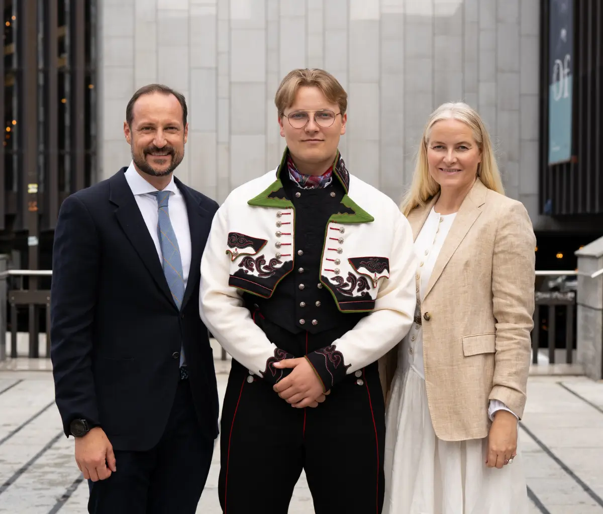 Prinz Sverre Magnus mit seinen Eltern Mette-Marit und Haakon von Norwegen