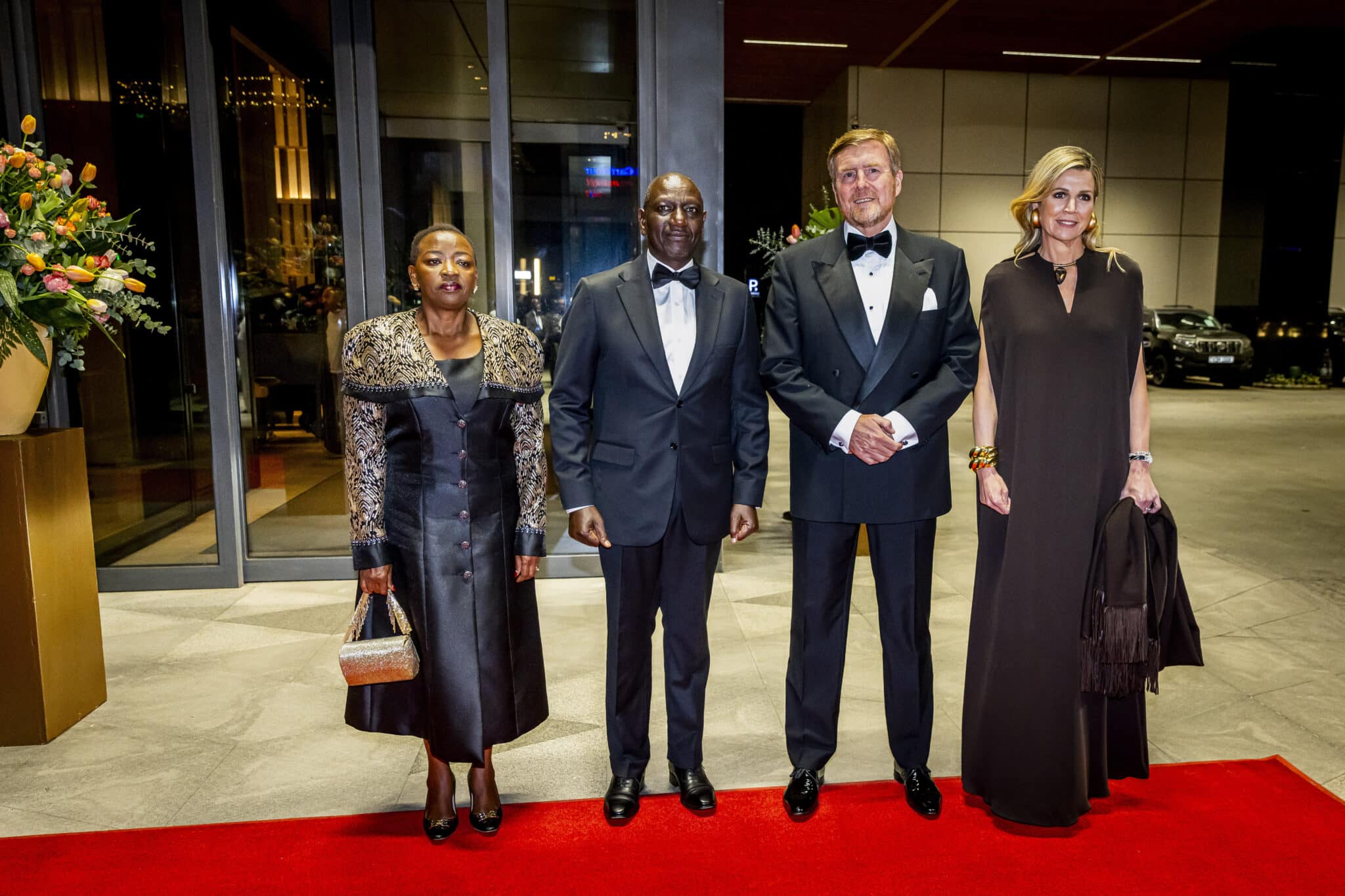 William Ruto und Rachel Ruto mit König Willem-Alexander und Königin Maxima