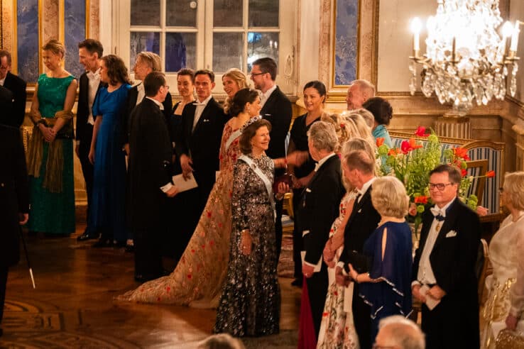 Schwedische Royals beim Repräsentationsdinner