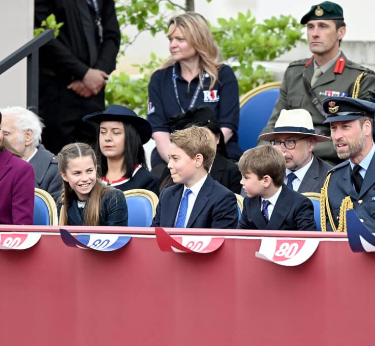 Prinzessin Kate, Prinzessin Charlotte, Prinz George, Prinz Louis und Prinz William