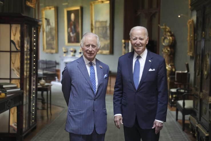 Juli 2023: König Charles bei einem Treffen mit US-Präsident Joe Biden