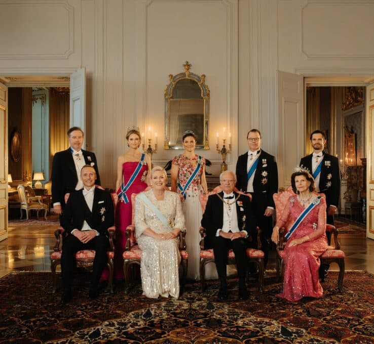 Schwedische Royals beim Staatsbankett für Islands Präsidentin Halla Tómasdóttir